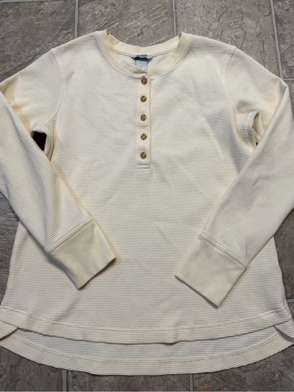Duluth Trading Co. Women’s Burly Thermal Long Sleeve Henley